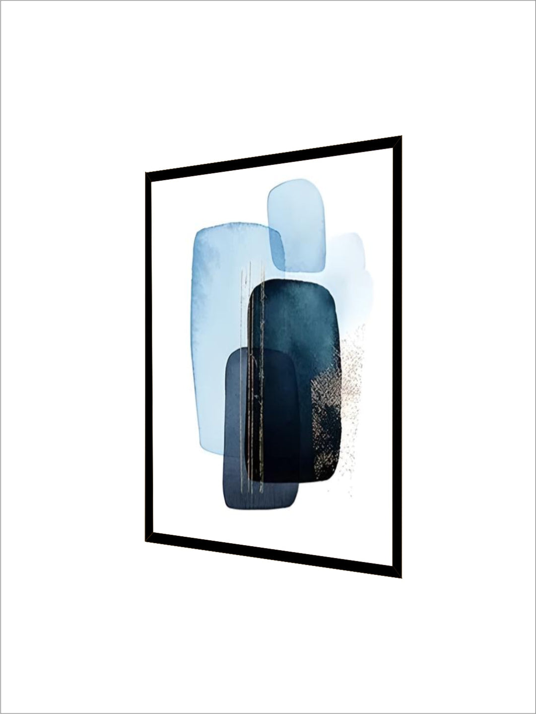 Set of 3Pcs Minimalist Blue Abstract nordic Wall Art Fine Art Canvas Prints Pictures For Modern Living Room Bedroom Art Decor