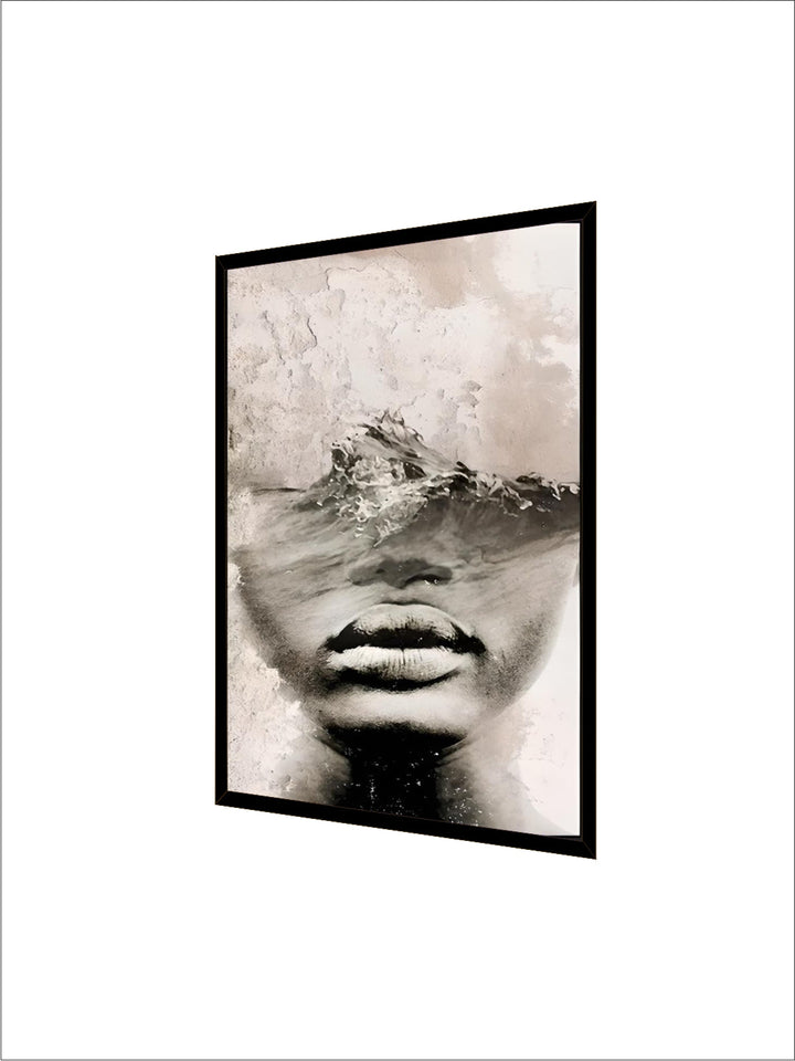 Modern Abstract Portrait Superimposition Landscape Wall Art