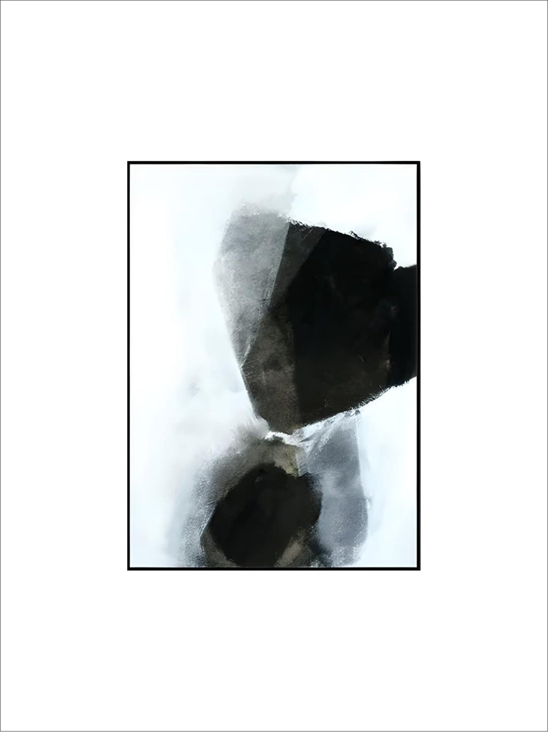 Dark Stones Abstract Wall Art Fine Art Canvas Prints nordic Pictures For Modern Apartment Living Room Home Office Decor