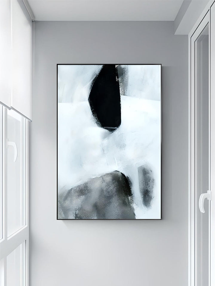 Dark Stones Abstract Wall Art Fine Art Canvas Prints nordic Pictures For Modern Apartment Living Room Home Office Decor