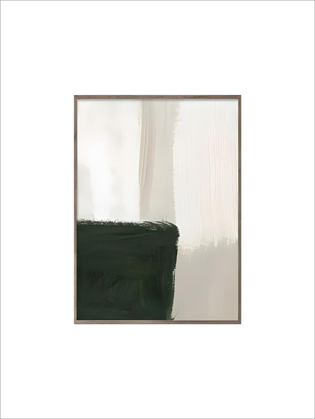 Modern Abstract Green Beige White Brushstroke Canvas Prints nordic Wall Artwork For Contemporary Living Room Home Decor Artwork