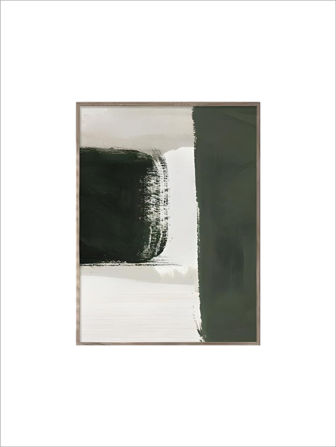 Modern Abstract Green Beige White Brushstroke Canvas Prints nordic Wall Artwork For Contemporary Living Room Home Decor Artwork
