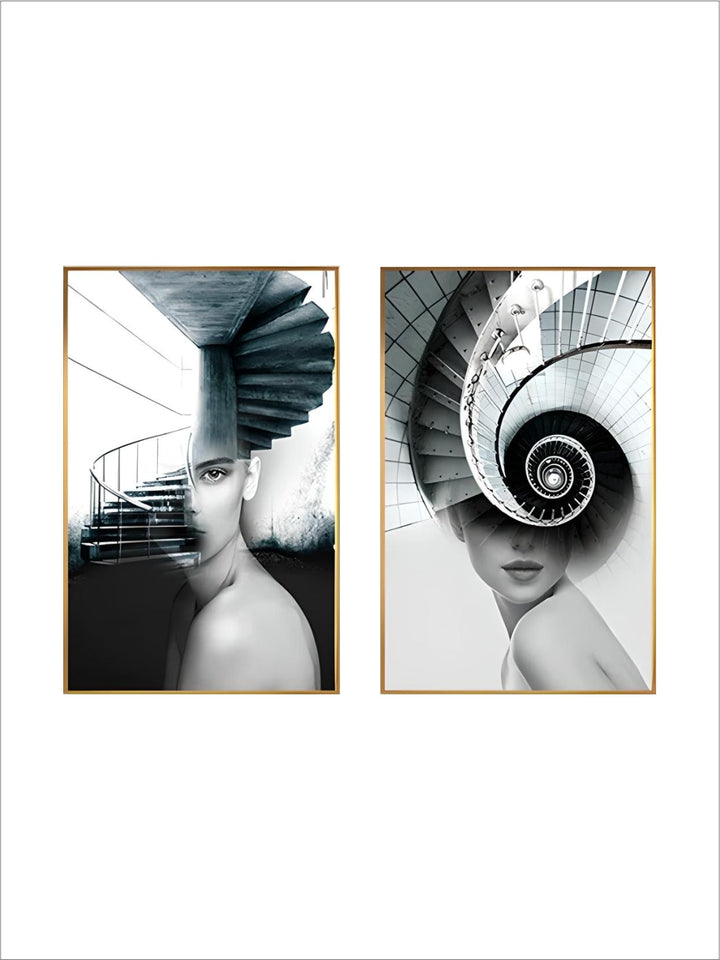 Abstract Fashion Architectural Fashion Wall Art Fine Art Canvas Prints Pictures For Modern Apartment Living Room Home Office Decor