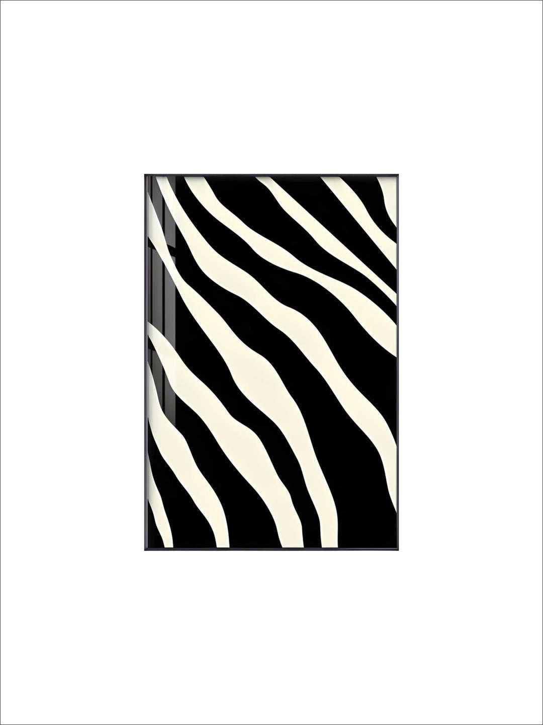 Abstract Minimalist Black White Zebra Print Wall Art Fine Art Canvas Prints Contemporary Art For Modern Apartment Living Room Decor