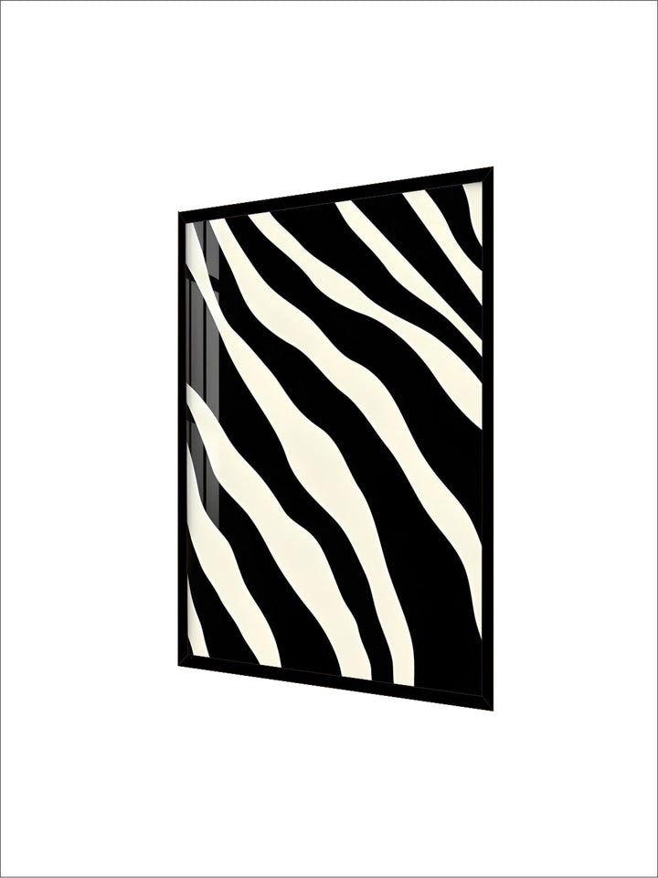 Abstract Minimalist Black White Zebra Print Wall Art Fine Art Canvas Prints Contemporary Art For Modern Apartment Living Room Decor