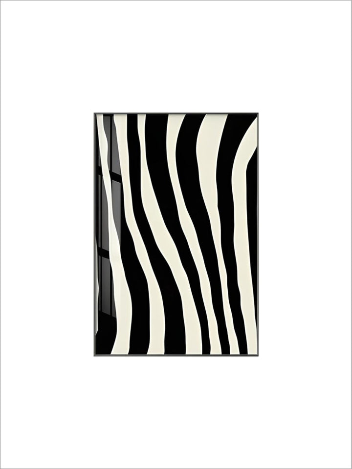 Abstract Minimalist Black White Zebra Print Wall Art Fine Art Canvas Prints Contemporary Art For Modern Apartment Living Room Decor
