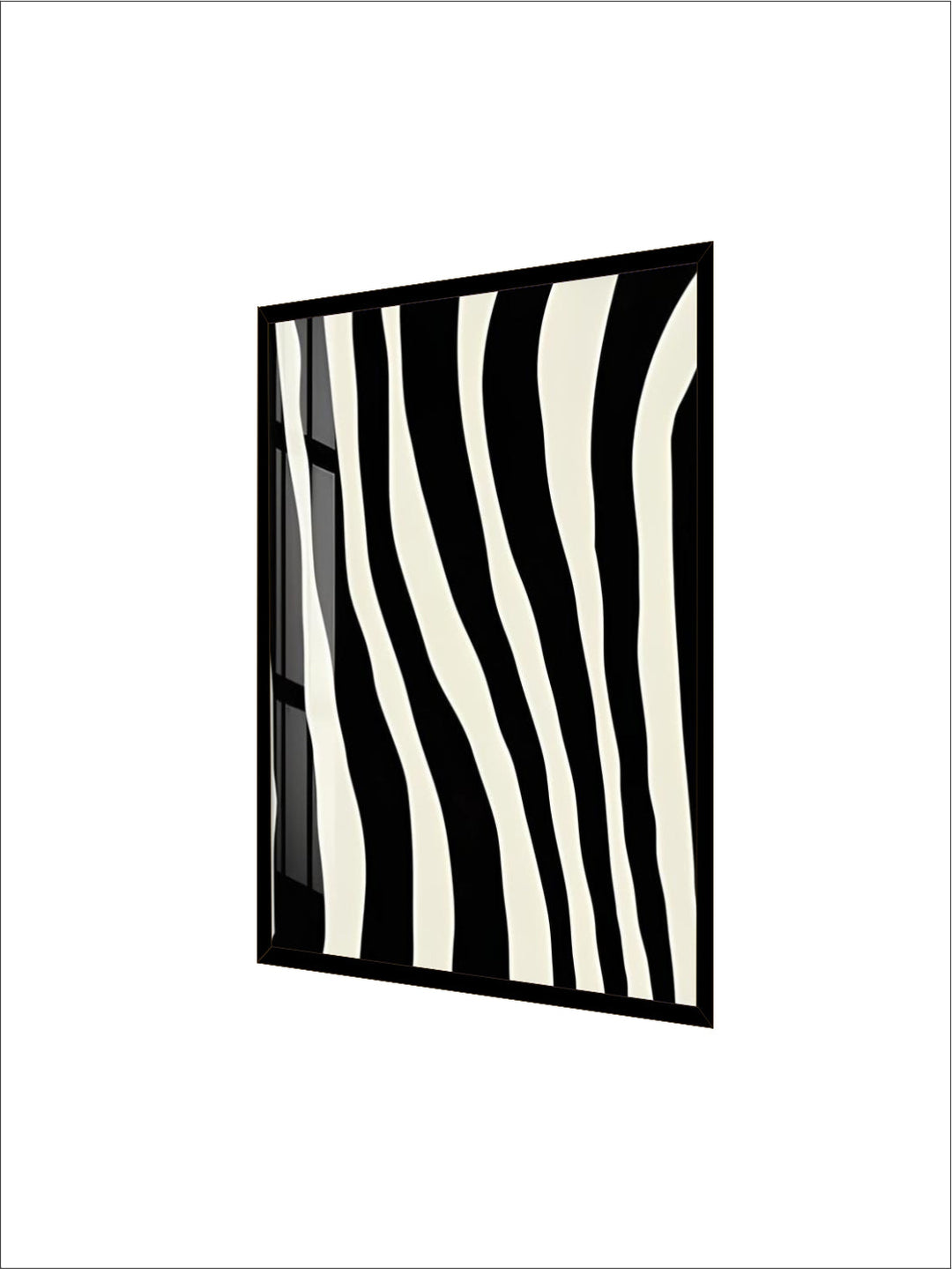 Abstract Minimalist Black White Zebra Print Wall Art Fine Art Canvas Prints Contemporary Art For Modern Apartment Living Room Decor