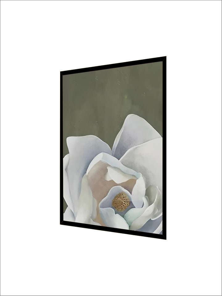 Scandinavian Big Floral Wall Art Fine Art Canvas Prints White Petal Flower Posters Modern Botanical Pictures For Foyer Living Room
