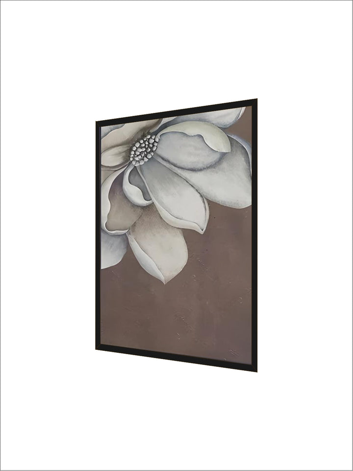 Scandinavian Big Floral Wall Art Fine Art Canvas Prints White Petal Flower Posters Modern Botanical Pictures For Foyer Living Room
