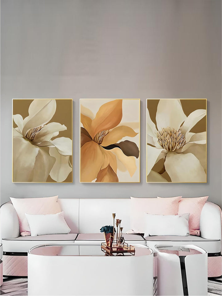 Big Abstract Floral Wall Art Fine Art Canvas Prints Modern Botany Pictures For Living Room Dining Room Bedroom Art Decor