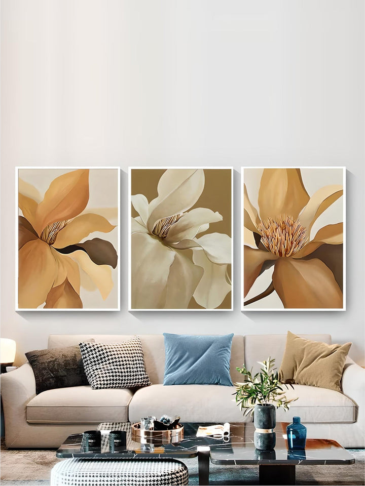 Big Abstract Floral Wall Art Fine Art Canvas Prints Modern Botany Pictures For Living Room Dining Room Bedroom Art Decor