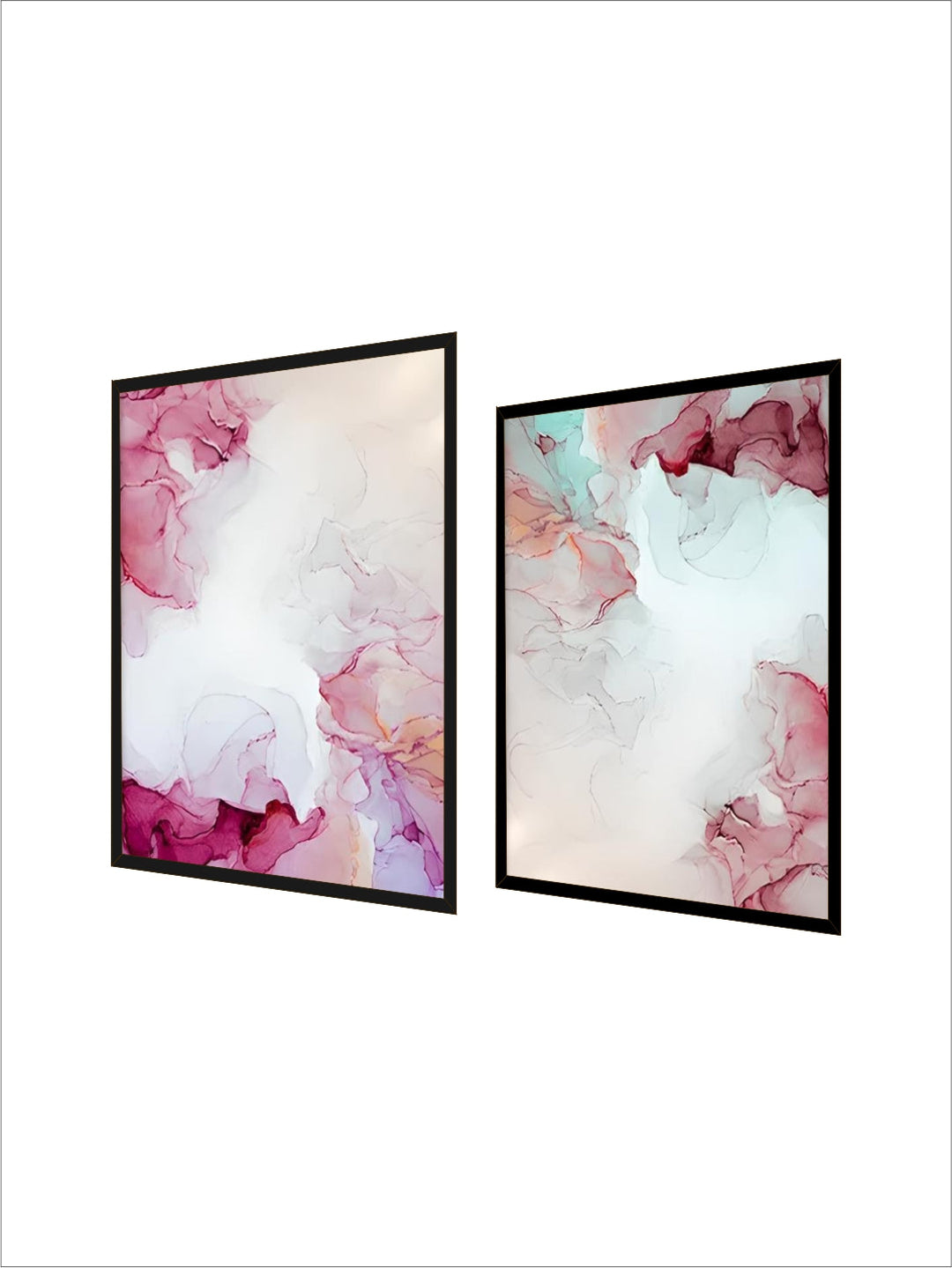 Abstract Minimalist Pink Ink Marble Print Wall Art Fine Art Canvas Prints Pictures For Living Room Bedroom Hotel Room Art Decor
