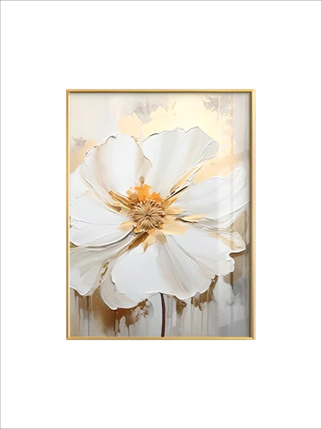 Big White Floral Wall Art Fine Art Canvas Prints Modern Botany Pictures For Living Room Dining Room Entrance Hallway Wall Decoration