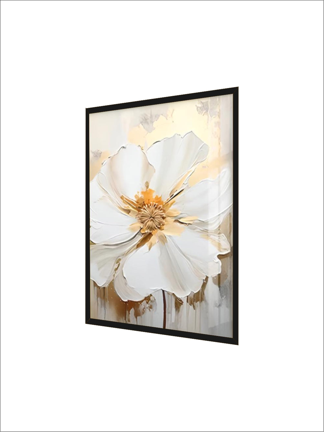 Big White Floral Wall Art Fine Art Canvas Prints Modern Botany Pictures For Living Room Dining Room Entrance Hallway Wall Decoration