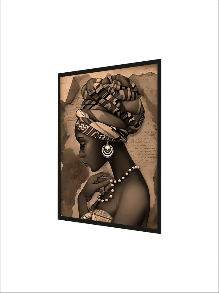 Golden Girl Fashion Wall Art Fine Art Canvas Prints Modern Abstract Portrait Pictures For Living Room Bedroom Boutique Salon Art Decor