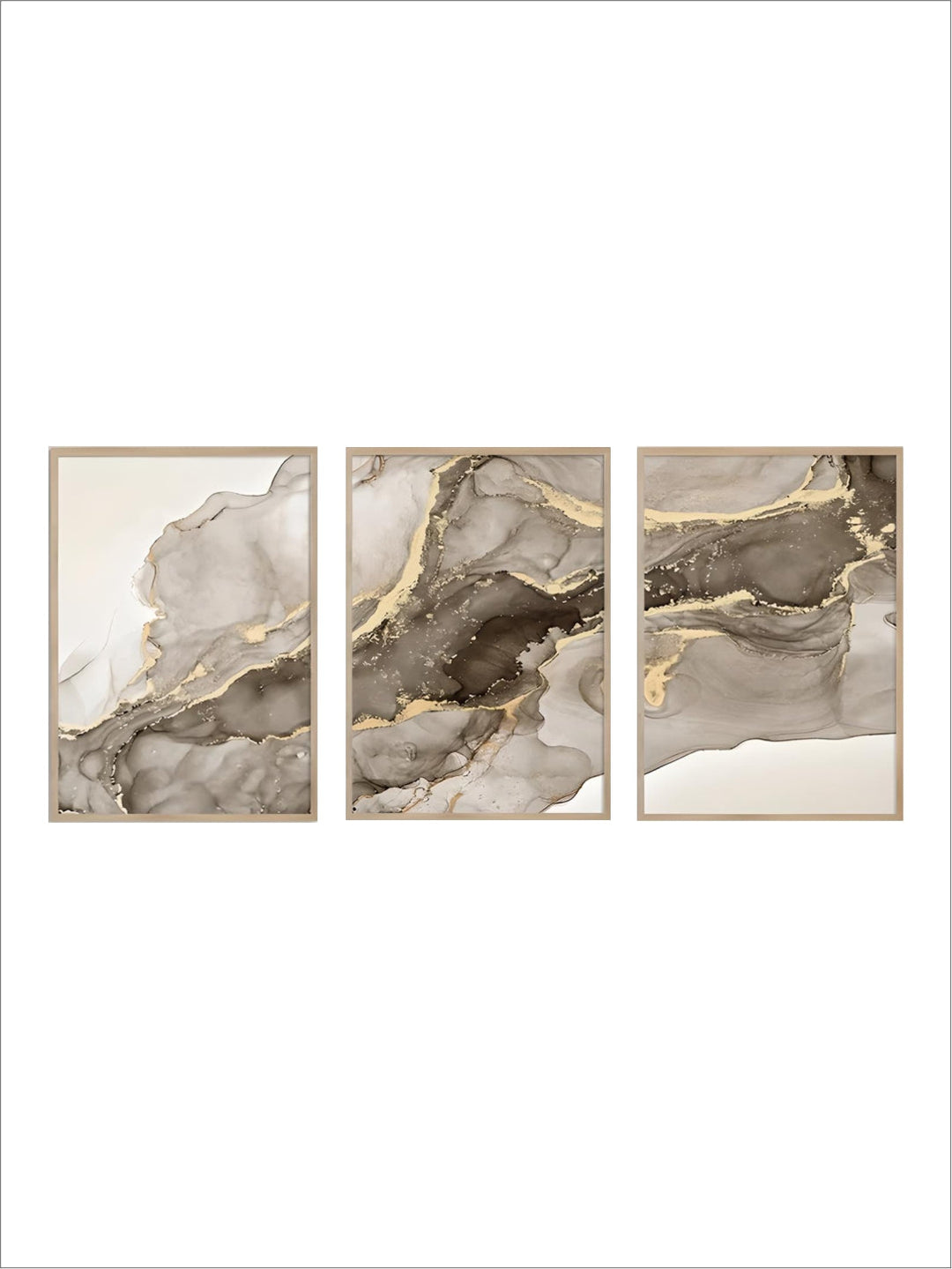 Modern Abstract Black Beige Liquid Marble Wall Art Fine Art Canvas Prints Pictures For Living Room Bedroom Light Luxury Home Decor