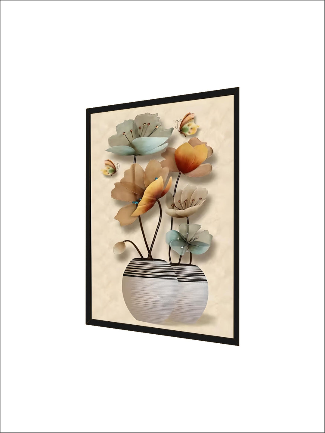 New Luxury Home Decor Animals nordic Wall Art Golden Deer Art Porcelain Painting Crystal