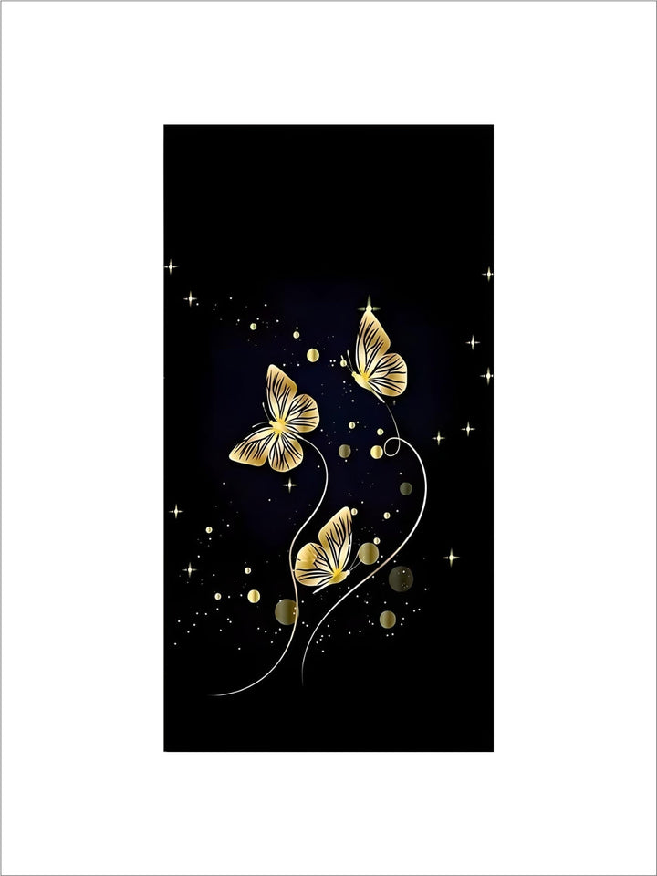Home Wall Art Decor Luxury Black Gold Rose And Butterfly Landscape Modern Nordic Poster custom canvas art prints
