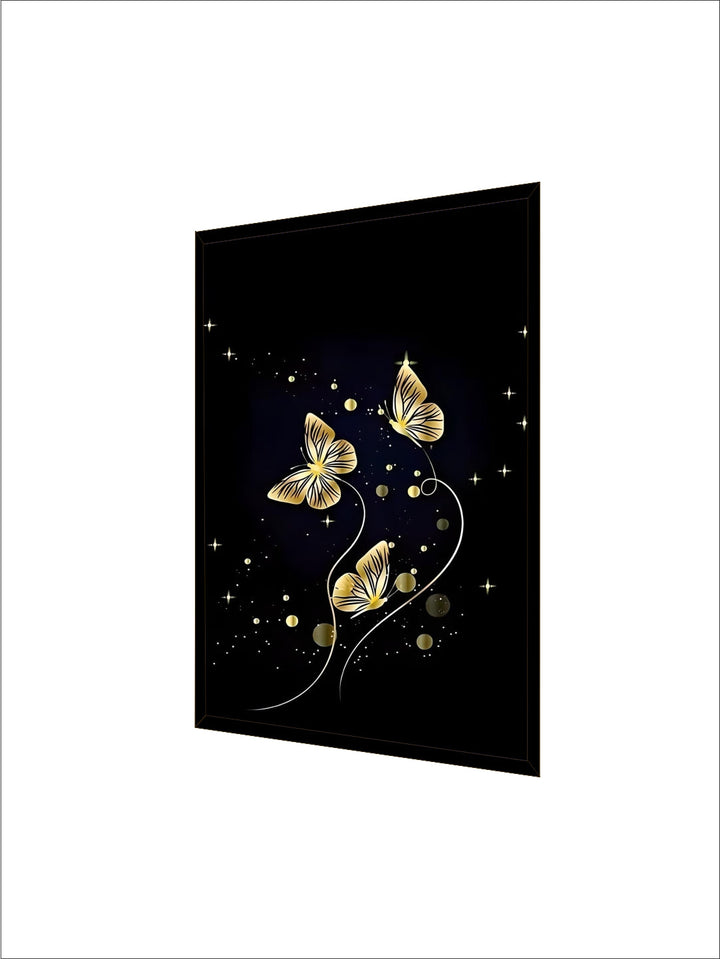 Home Wall Art Decor Luxury Black Gold Rose And Butterfly Landscape Modern Nordic Poster custom canvas art prints
