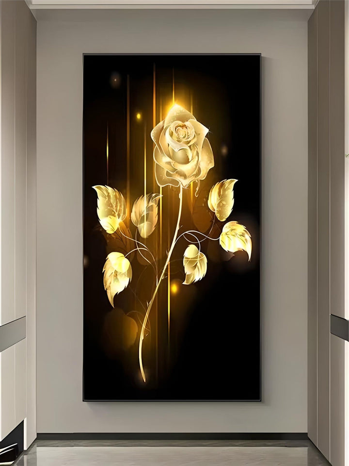 Home Wall Art Decor Luxury Black Gold Rose And Butterfly Landscape Modern nordic Poster custom canvas art prints