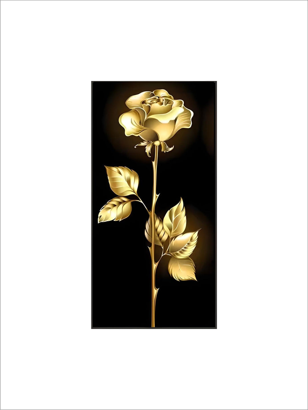 Home Wall Art Decor Luxury Black Gold Rose And Butterfly Landscape Modern nordic Poster custom canvas art prints