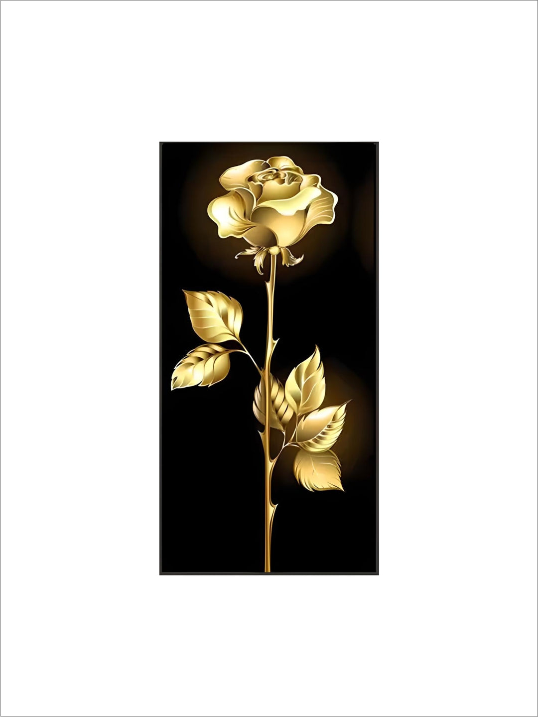 Home Wall Art Decor Luxury Black Gold Rose And Butterfly Landscape Modern Nordic Poster custom canvas art prints