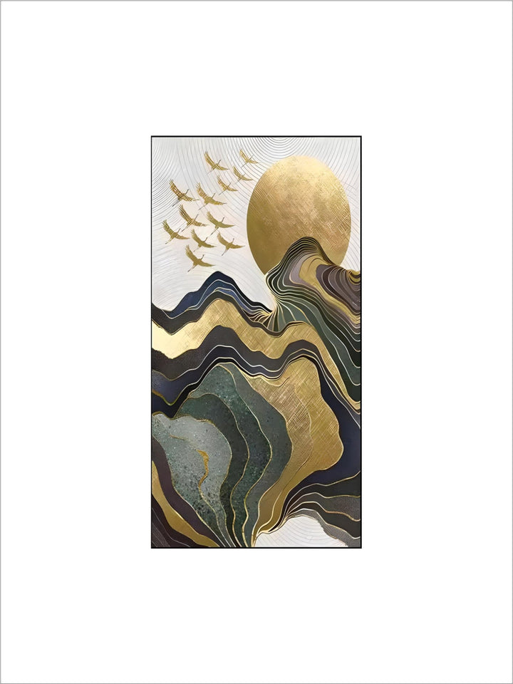 nordic Abstract Posters and Prints Golden Grey Canvas Art Paintings Modern Room Decoration Wall Picture For Living Room Home
