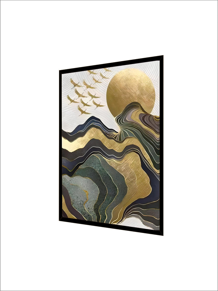 nordic Abstract Posters and Prints Golden Grey Canvas Art Paintings Modern Room Decoration Wall Picture For Living Room Home