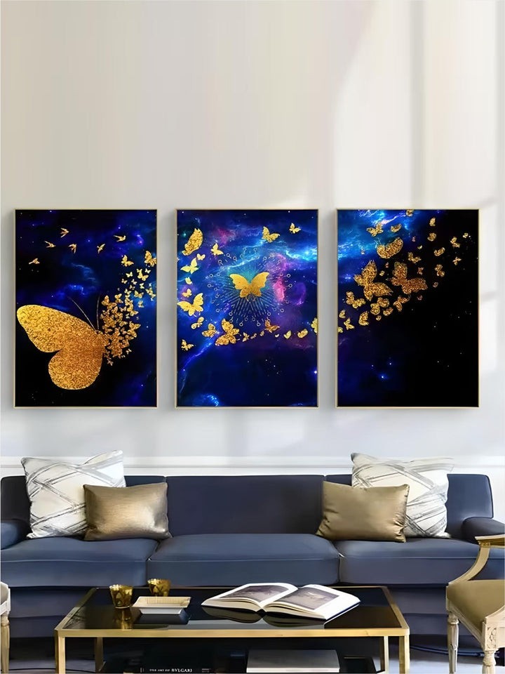 Dancing Butterfly Abstract Canvas Painting Wall Art Poster and Print Scandinavian Decorative Picture Modern Home Decoration