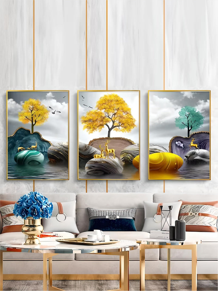 modern nordic wall art canvas painting crystal porcelain