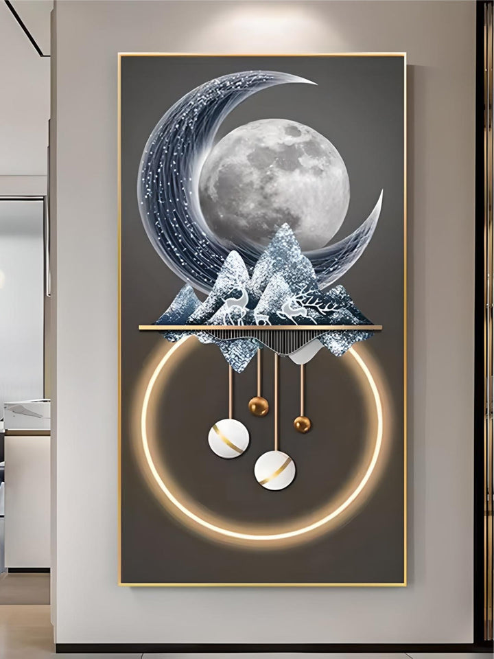 Luxury porch decoration abstract Nordic elk animal elk wall art