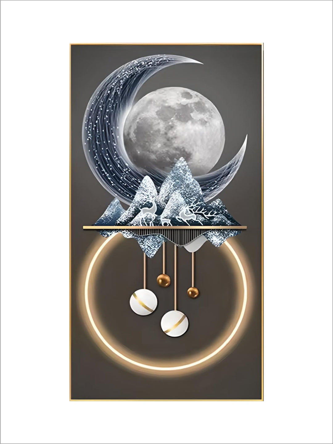 Luxury porch decoration abstract Nordic elk animal elk wall art