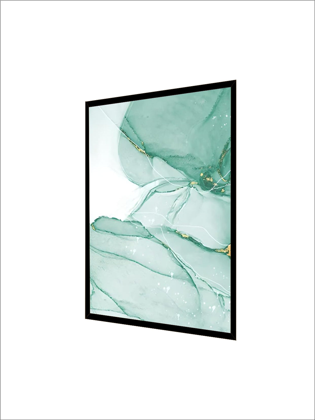 Abstract Green Golden Marble Print Wall Art Fine Art Canvas Prints Pictures For Modern Apartment Living Room Hotel Room Art Decor