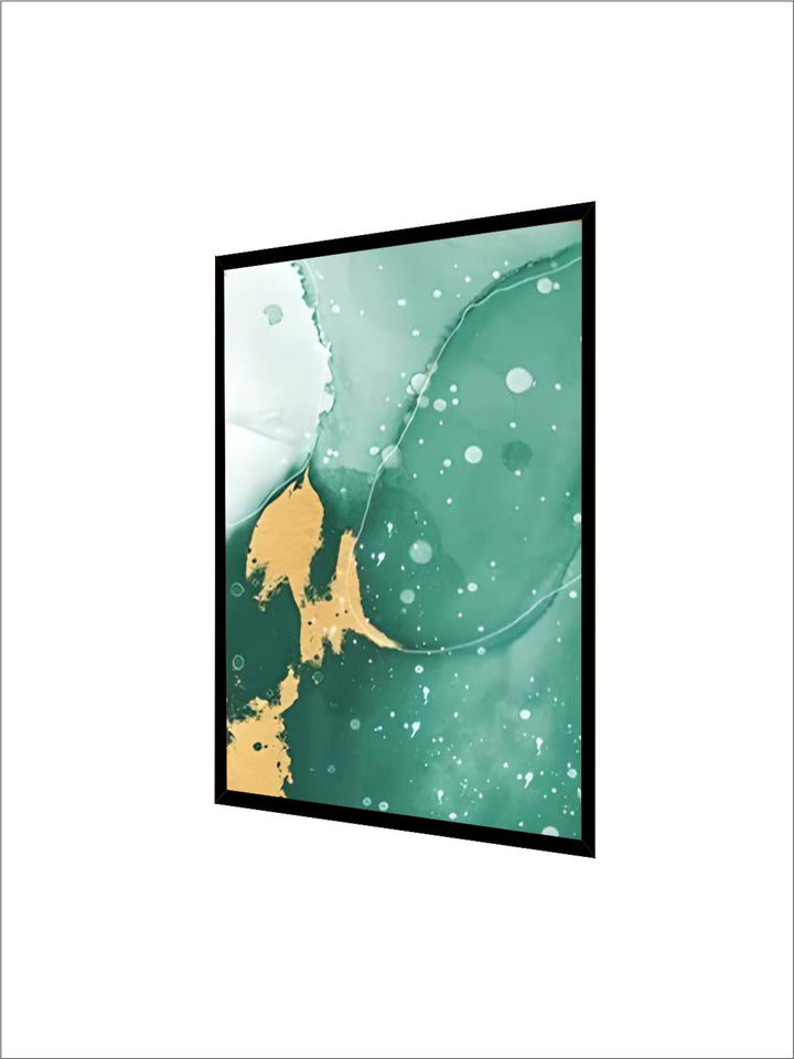 Abstract Green Golden Marble Print Wall Art Fine Art Canvas Prints Pictures For Modern Apartment Living Room Hotel Room Art Decor