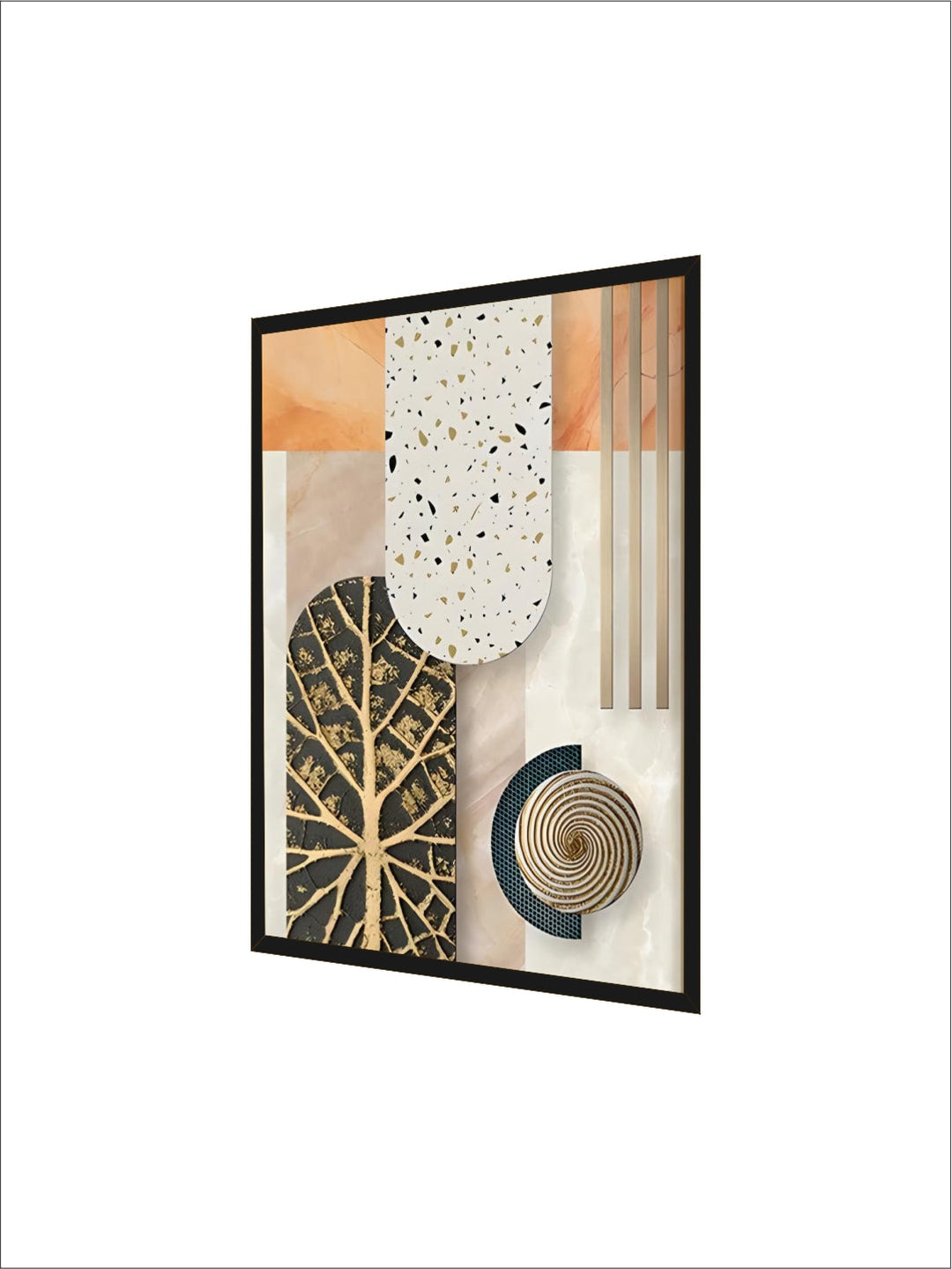 Modern Aesthetics Abstract Architectural Wall Art Fine Art Canvas Prints Pictures For Apartment Living Room Foyer Entrance Way Light Luxury Home Decor