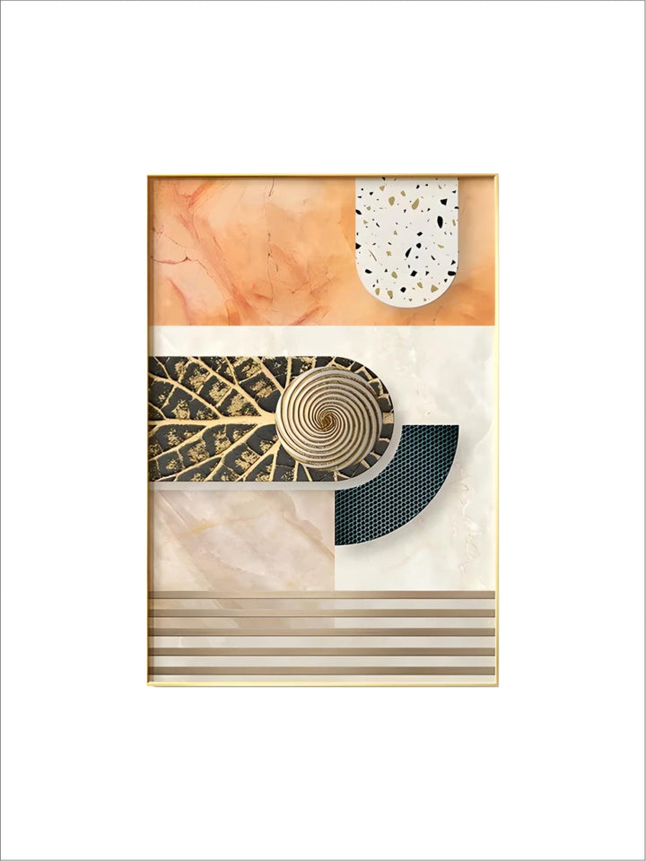 Modern Aesthetics Abstract Architectural Wall Art Fine Art Canvas Prints Pictures For Apartment Living Room Foyer Entrance Way Light Luxury Home Decor