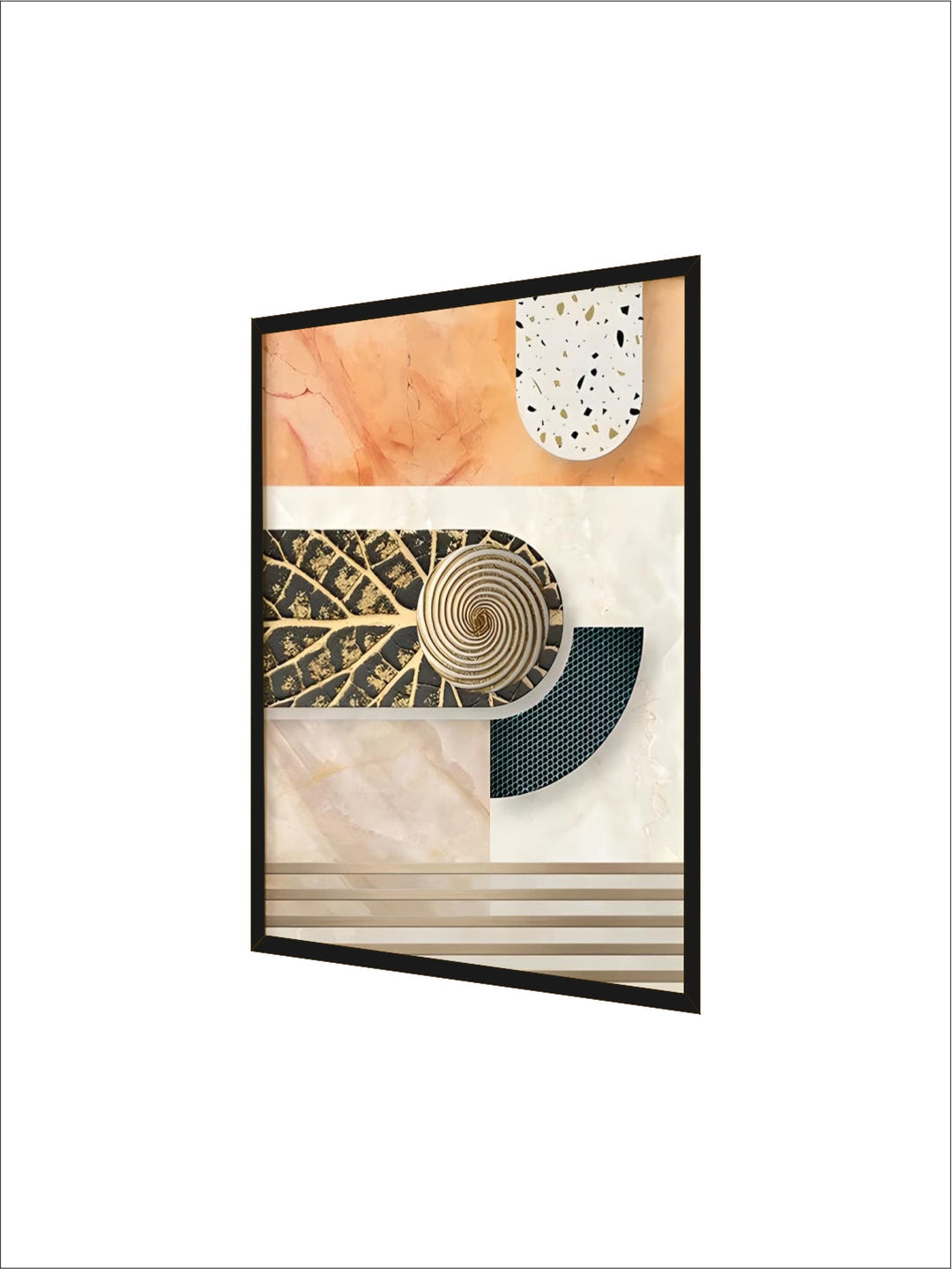 Modern Aesthetics Abstract Architectural Wall Art Fine Art Canvas Prints Pictures For Apartment Living Room Foyer Entrance Way Light Luxury Home Decor