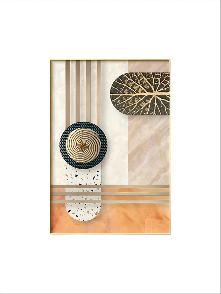 Modern Aesthetics Abstract Architectural Wall Art Fine Art Canvas Prints Pictures For Apartment Living Room Foyer Entrance Way Light Luxury Home Decor