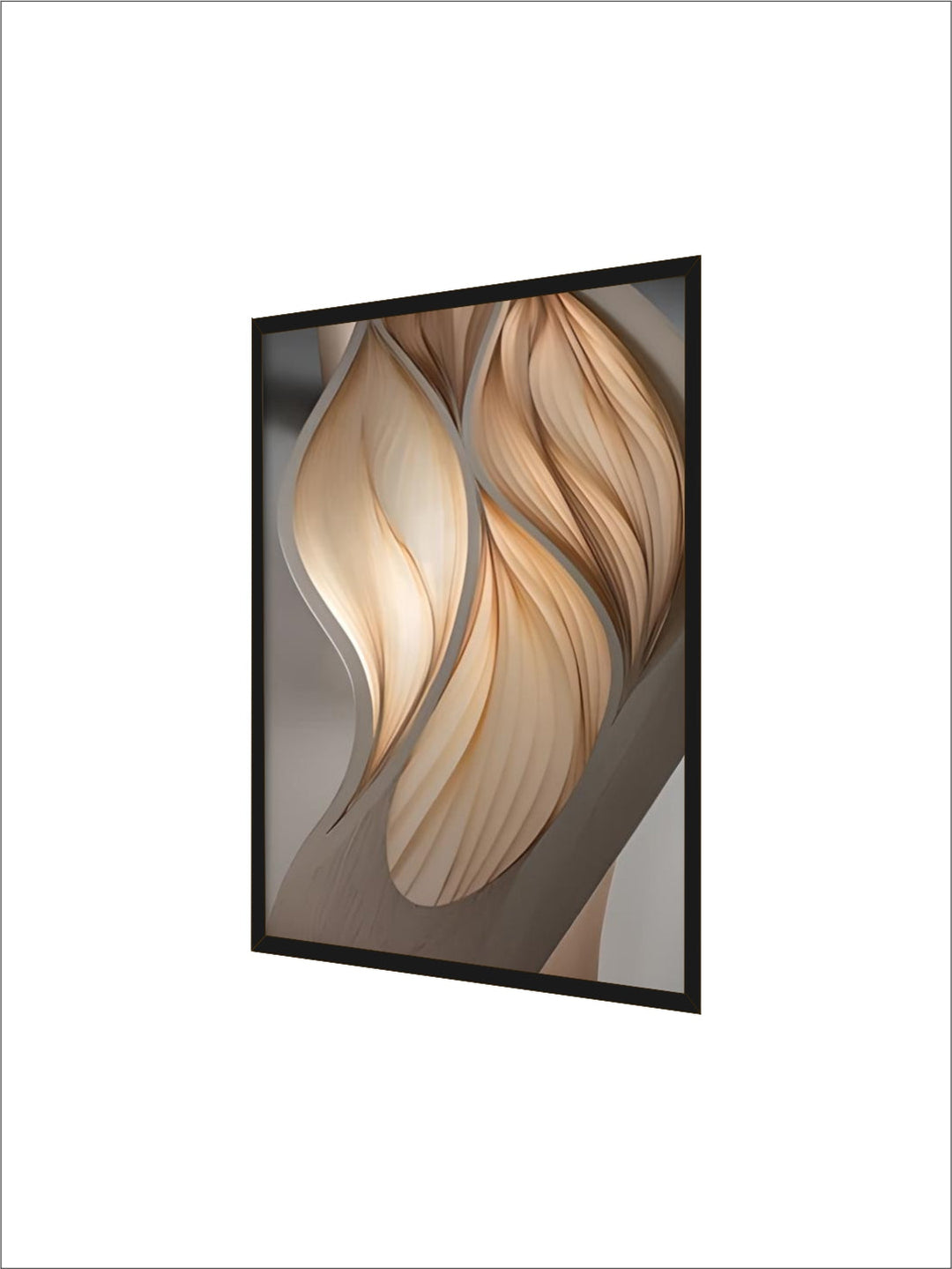 Modern Aesthetics Flowing Ripples Abstract Wall Art Fine Art Canvas Prints Pictures For Luxury Apartment Living Room Modern Foyer Entranceway Art Decor