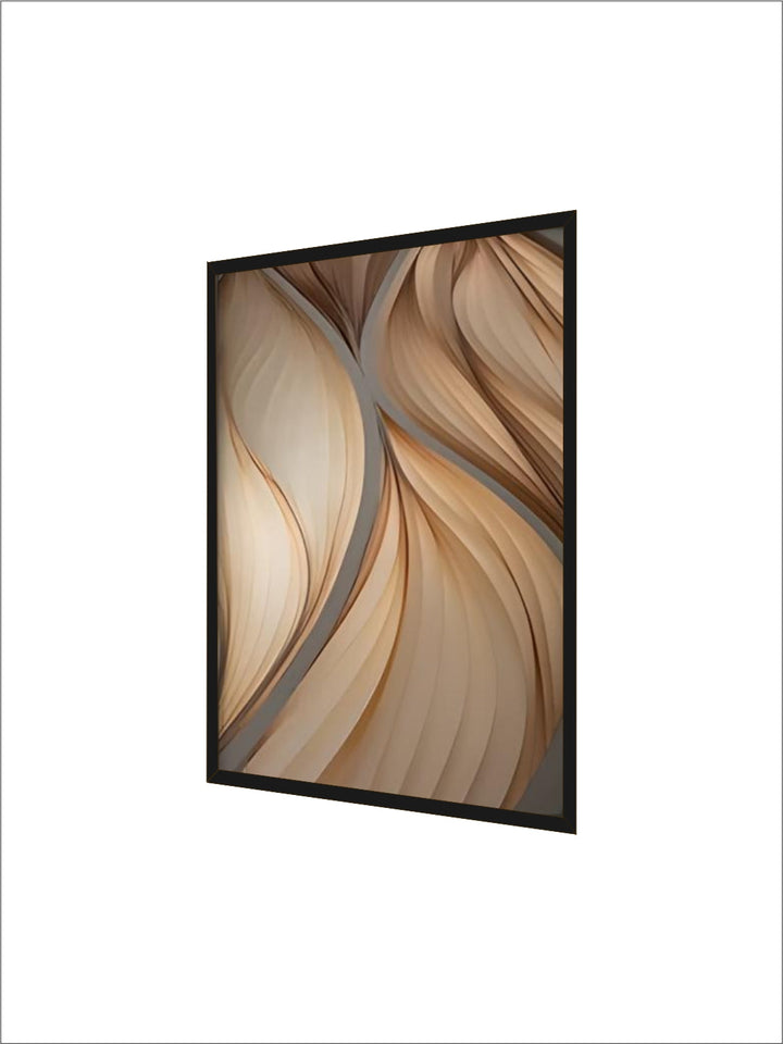 Modern Aesthetics Flowing Ripples Abstract Wall Art Fine Art Canvas Prints Pictures For Luxury Apartment Living Room Modern Foyer Entranceway Art Decor