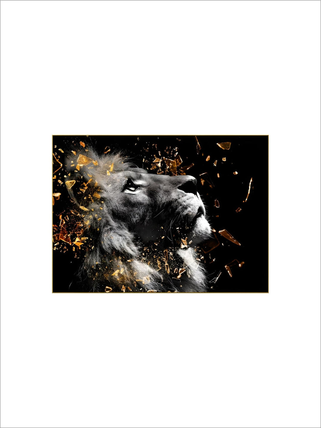 Modern Wild Animal Posters Wall Art Fine Art Canvas Prints Lion Elephant Leopard Zebra Pictures For Living Room Home Office Decor