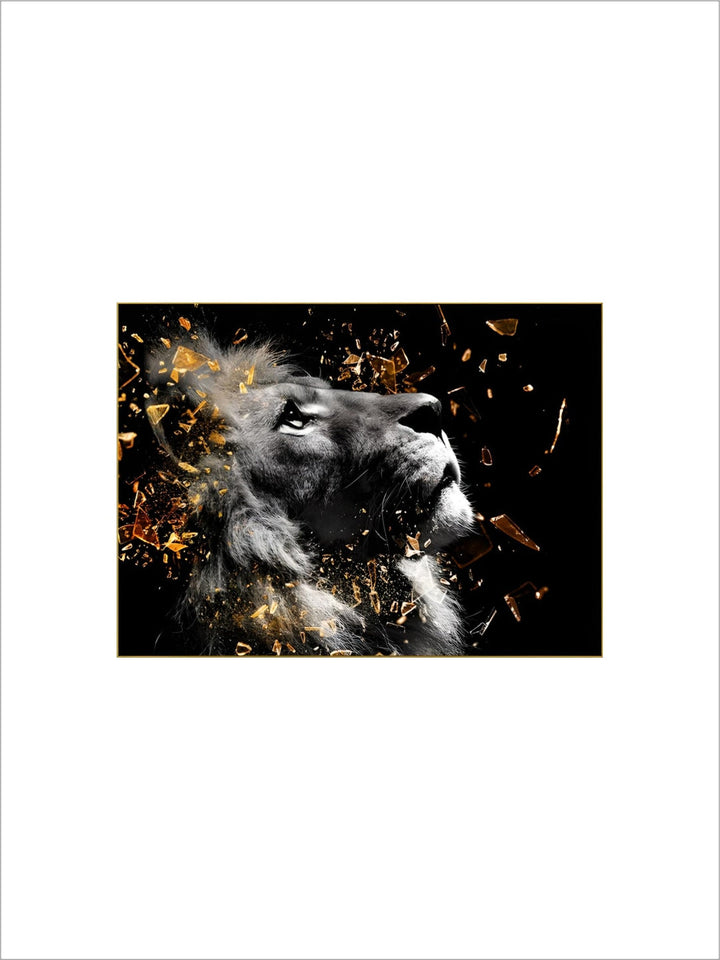 Modern Wild Animal Posters Wall Art Fine Art Canvas Prints Lion Elephant Leopard Zebra Pictures For Living Room Home Office Decor