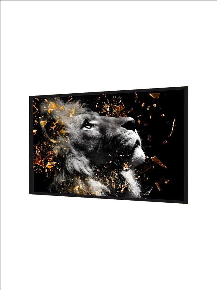 Modern Wild Animal Posters Wall Art Fine Art Canvas Prints Lion Elephant Leopard Zebra Pictures For Living Room Home Office Decor