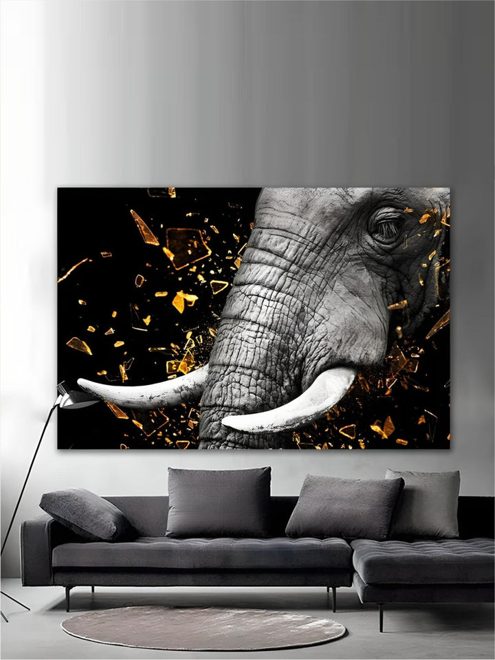 Modern Wild Animal Posters Wall Art Fine Art Canvas Prints Lion Elephant Leopard Zebra Pictures For Living Room Home Office Decor