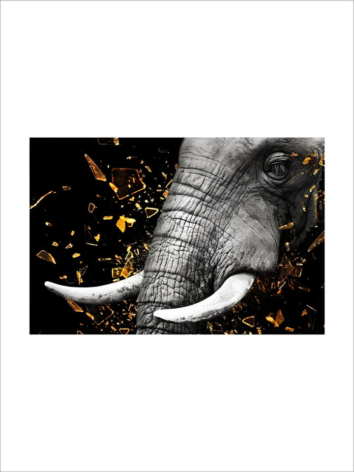 Modern Wild Animal Posters Wall Art Fine Art Canvas Prints Lion Elephant Leopard Zebra Pictures For Living Room Home Office Decor