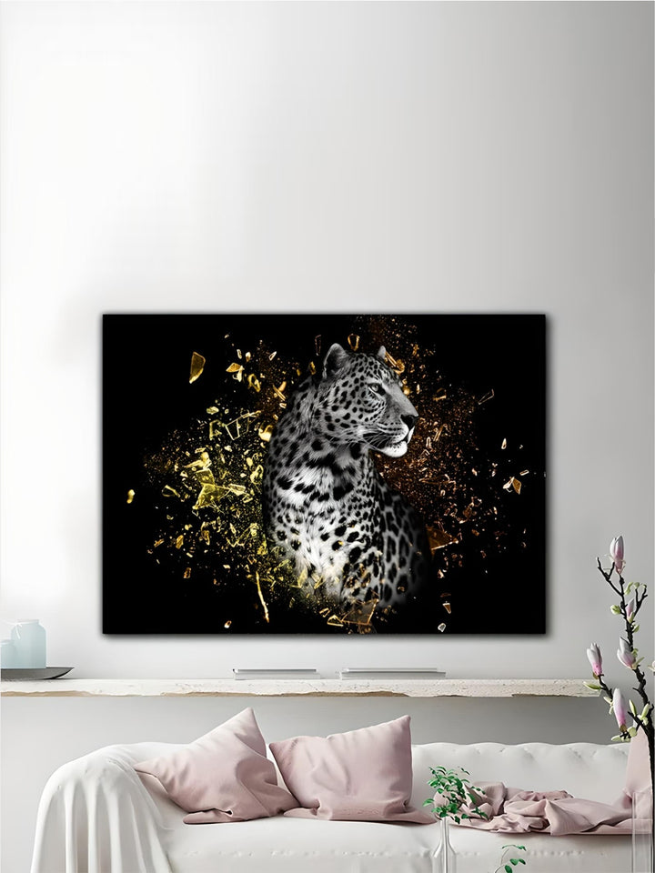 Modern Wild Animal Posters Wall Art Fine Art Canvas Prints Lion Elephant Leopard Zebra Pictures For Living Room Home Office Decor