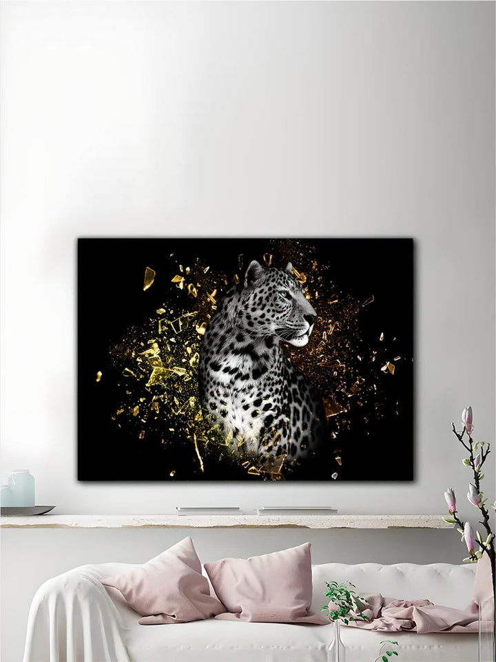 Modern Wild Animal Posters Wall Art Fine Art Canvas Prints Lion Elephant Leopard Zebra Pictures For Living Room Home Office Decor