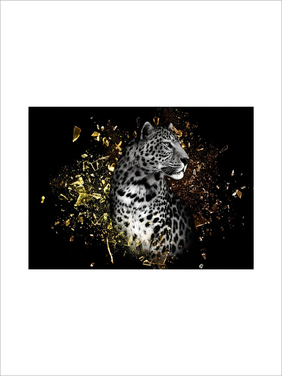 Modern Wild Animal Posters Wall Art Fine Art Canvas Prints Lion Elephant Leopard Zebra Pictures For Living Room Home Office Decor