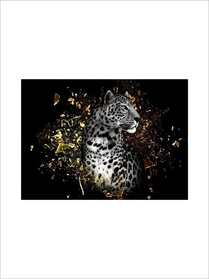 Modern Wild Animal Posters Wall Art Fine Art Canvas Prints Lion Elephant Leopard Zebra Pictures For Living Room Home Office Decor