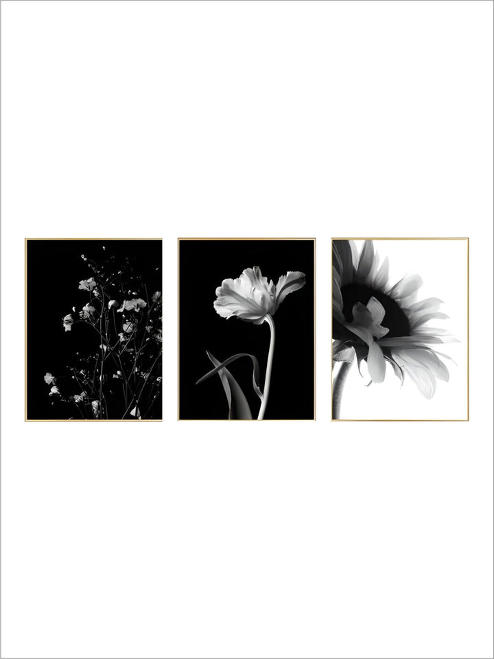 Modern Lifestyle Floral Wall Art Minimalist Black White Posters Fine Art Canvas Prints Pictures For Living Room Decor
